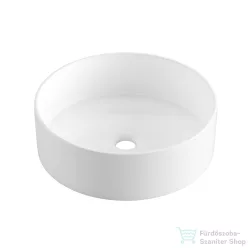   Invena LIMNOS 36 cm-es pultra ültethető mosdó csaplyuk nélkül,fehér CE-59-001-W