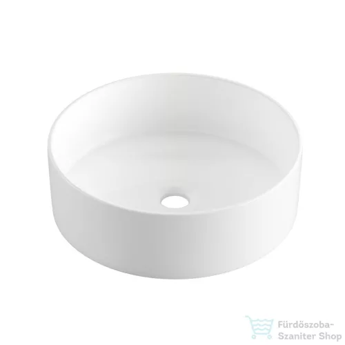 Invena LIMNOS 36 cm-es pultra ültethető mosdó csaplyuk nélkül,fehér CE-59-001-W