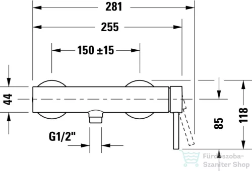 Duravit CIRCLE zuhany csaptelep, króm CE4230000010