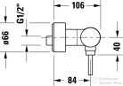 Duravit CIRCLE zuhany csaptelep, króm CE4230000010