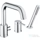 Duravit CIRCLE 3 üléses kádtöltő csaptelep zuhanyszettel, króm CE5260000010