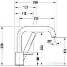Duravit CIRCLE 3 üléses kádtöltő csaptelep zuhanyszettel, króm CE5260000010