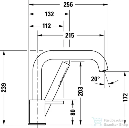 Duravit CIRCLE 3 üléses kádtöltő csaptelep zuhanyszettel, króm CE5260000010