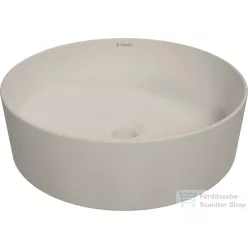   Deante ROUND pultra ültethető kerámia mosdó, matt bézs CGR_5U4S