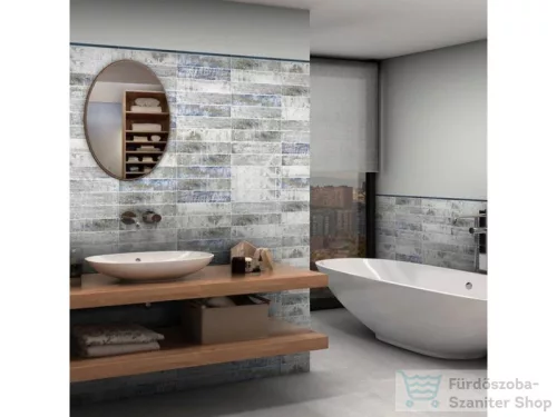 Cifre COLONIAL Wood White Mate 7,5x30 cm fali csempe
