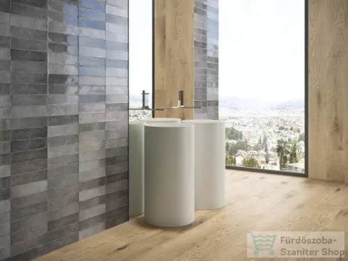Cifre OMNIA Anthracite Decor 7,5x30 cm fali csempe
