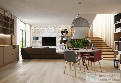 Afirmax Legnar-Acoustic Alba Tölgy 122x22,9 SPC vízálló vinyl padlólap alátét szivaccsal CLEA 41802
