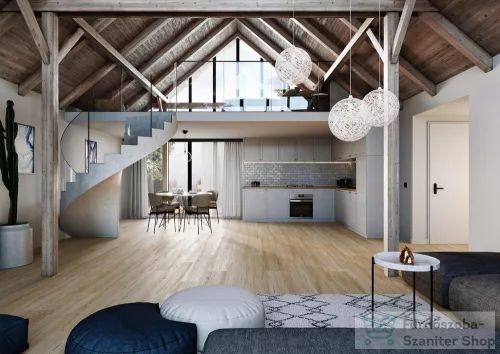 Afirmax Legnar-Acoustic Wildwood Tölgy 122x22,9 SPC vízálló vinyl padlólap alátét szivaccsal CLEA 41902