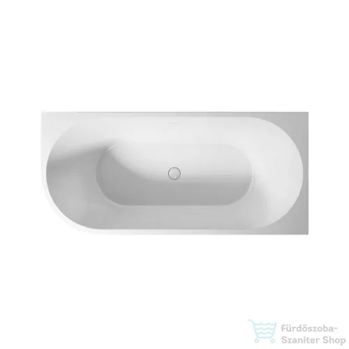 Niwell AVIORA R 150x75 cm falhoz illeszthető szabadon álló kád, jobbos, fehér COM-NW-KSZ-AVI-Rxxx