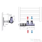 Sapho TWIN TERMO csatlakozó készlet radiátorhoz, króm (CP3012S)