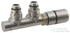 Sapho TWIN TERMO csatlakozó készlet radiátorhoz, szálcsiszolt inox (CP3520S)