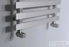 Sapho CUBE csatlakozó készlet szett, sarokszeleppel, szögletes, szálcsiszolt inox (CP4510S)