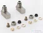 Sapho CUBE csatlakozó készlet szett, sarokszeleppel, szögletes, szálcsiszolt inox (CP4510S)