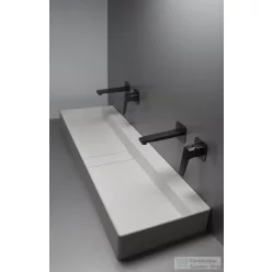   Deante BLUR ráültethető gránit mosdó 120x40 lefolyófedéllel, alabástrom  CQB_AU2S