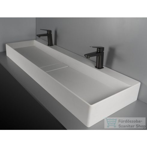 Deante BLUR ráültethető gránit mosdó 120x40 lefolyófedéllel, alabástrom  CQB_AU2S