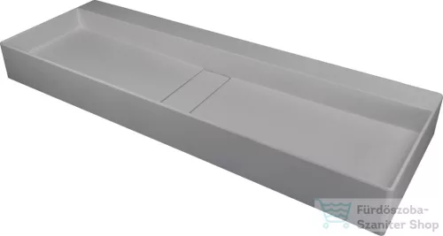 Deante BLUR ráültethető gránit mosdó 100x40 lefolyófedéllel, metálszürke CQB_SU1S