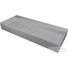   Deante BLUR pultra ültethető gránit mosdó, lefolyófedéllel, metálszürke CQB_SU8S