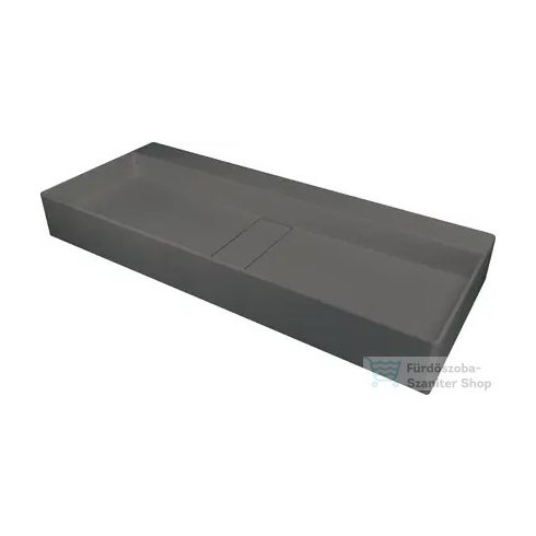 Deante BLUR pultra ültethető gránit mosdó, lefolyófedéllel, antracit metál CQB_TU8S