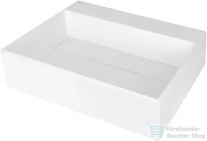 Deante CORREO pultra ültethető gránit mosdó 50x40 cm, lefolyófedéllel, alabástrom CQR_AU5M