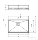 Deante CORREO pultra ültethető gránit mosdó 50x40 cm, alabástrom CQR_AU5S