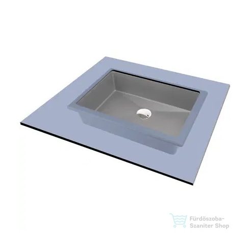 Deante CORREO gránit pult alá építhető mosdó 50x35 cm, metálszürke CQR_SU5U