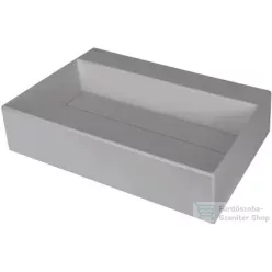   Deante CORREO pultra ültethető gránit mosdó 60x40 cm, lefolyófedéllel, metálszürke CQR_SU6M