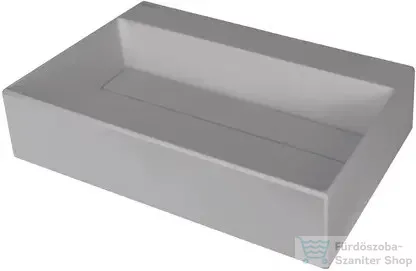 Deante CORREO pultra ültethető gránit mosdó 60x40 cm, lefolyófedéllel, metálszürke CQR_SU6M