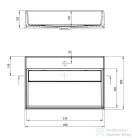 Deante CORREO pultra ültethető gránit mosdó 60x40 cm, lefolyófedéllel, metálszürke CQR_SU6M