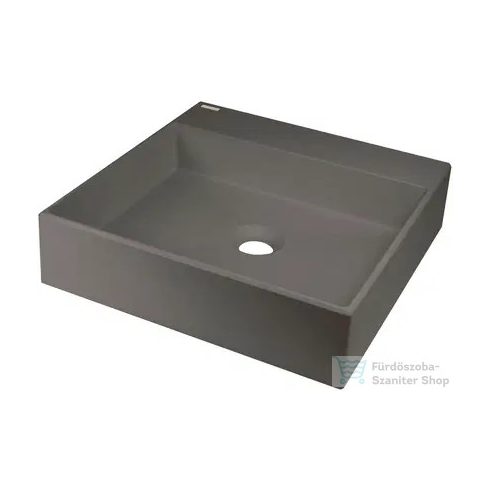 Deante CORREO pultra ültethető gránit mosdó 40x40 cm, antracit metál CQR_TU4S