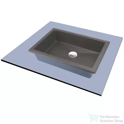 Deante CORREO gránit pult alá építhető mosdó 50x35 cm, antracit metál CQR_TU5U
