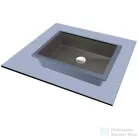 Deante CORREO gránit pult alá építhető mosdó 50x35 cm, antracit metál CQR_TU5U