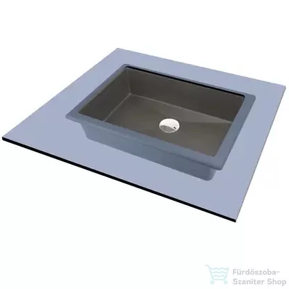 Deante CORREO gránit pult alá építhető mosdó 50x35 cm, antracit metál CQR_TU5U