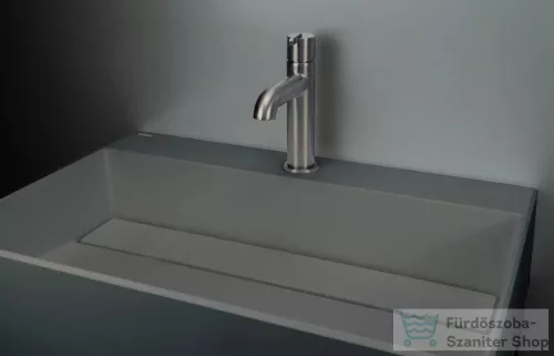 Deante CORREO pultra ültethető gránit mosdó 60x40 cm, lefolyófedéllel, antracit metál CQR_TU6M