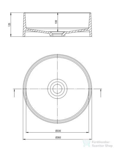 Deante SILIA gránit mosdó, pultra tehető, alabástrom CQS_AU4S