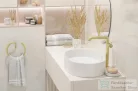 Deante SILIA pultra ültethető gránit mosdó, ovális, alabástrom CQS_AU6S