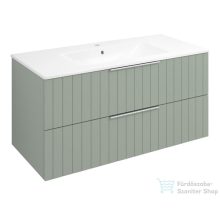   Sapho CIRASA Mosdótartó szekrény, 2 fiókkal, 99,8x52x46cm, verde strip (CR100-4444S)