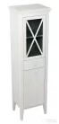 Sapho CROSS állószekrény szennyeskosárral, 47x170x39cm, jobbos, antikolt fehér CR215