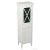 Sapho CROSS állószekrény szennyeskosárral, 47x170x39cm, balos, antikolt fehér CR216
