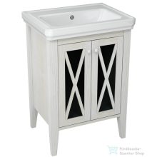   Sapho CROSS Mosdótartó szekrény, 55x81x43 cm, antikolt fehér CR260