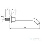 Sapho Fali kádtöltő, 26cm, króm CR260CRO