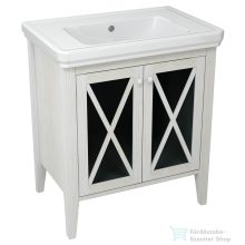   Sapho CROSS Mosdótartó szekrény, 70x81x47 cm, antikolt fehér CR275