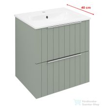   Sapho CIRASA Mosdótartó szekrény, 2 fiókkal, 48x54x39cm, verde strip (CR492-4444S)