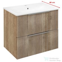   Sapho CIRASA Mosdótartó szekrény, 2 fiókkal, 58x54x39cm, Strip/Alabama tölgy (CR592-2322)