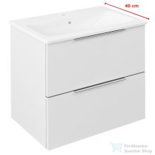   Sapho CIRASA Mosdótartó szekrény, 2 fiókkal, 58x54x39cm, fényes fehér (CR592-3030)