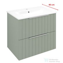   Sapho CIRASA Mosdótartó szekrény, 2 fiókkal, 58x54x39cm, verde strip (CR592-4444S)