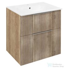   Sapho CIRASA Mosdótartó szekrény, 2 fiókkal, 59,2x64x46cm, Strip/Alabama tölgy (CR601-2322)