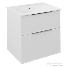   Sapho CIRASA Mosdótartó szekrény, 2 fiókkal, 59,3x64x46cm, fényes fehér (CR601-3030)