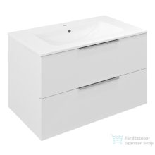   Sapho CIRASA Mosdótartó szekrény, 2 fiókkal, 79,8x52x46cm, fényes fehér (CR801-3030)