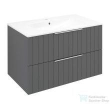   Sapho CIRASA Mosdótartó szekrény, 2 fiókkal, 79,8x52x46cm, carina strip (CR801-4141S)