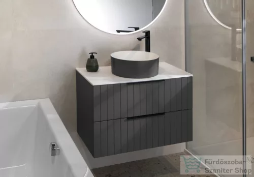 Sapho CIRASA Rockstone pult, 81x1,2x46,5cm, matt fehér (CRR081-0101)